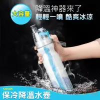 在飛比找蝦皮購物優惠-叮噹精品-保冷水壺 降溫水壺 噴霧保冷 500ML 運動水壺