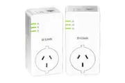 D-Link PowerLine AV2 1000 Passthrough Adapter Starter Kit (DHP-P601AV)