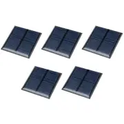 5 Pack 5.5V 60mA 60mm x 60mm Mini Solar Panel Cell for DIY Electric Project