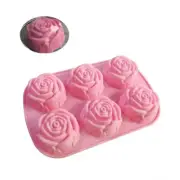 Silicone Mold for Rose Shaped Candy Making Multiple Slot Dessert Baking Mould