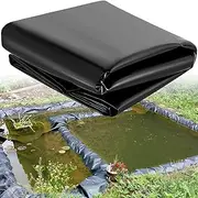 Pond Liner,0.3MM High Tensile Waterproof Pond Liners,Duty HDPE Resistance Garden Wildlife Gardens Pools Membrane,for Ponds,Aquaculture and Water Gardens(13x16ft)