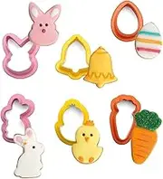 Decora 0255059 Plastic Mini Easter Cookie Cutter Set of 6