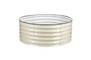 Raised Garden Bed Planter Boxes Flower Herb Outdoor Balcony Fence Plant Holder Green Vegetable Veggie Planters Round Metal