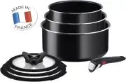 Tefal Ingenio Easy On 7 Piece Non Stick Saucepan Cookware Removable Handle Set