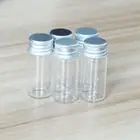 7ml Candy Lids Glass Bottles 10-100pcs Screw Perfume Aluminum Essential Tiny
