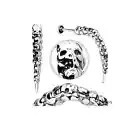 14 Gauge Labret Lip Rings Skull Carved Long Claw Spike 40mm Long Surgical Steel