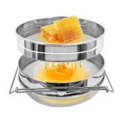 Honey Filter - Stainless Steel Beekeeping Double Honey Sieve Strainer Filter