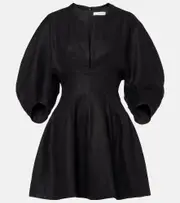 [Faithfull] Faithfull Soleil linen minidress AU 6 black