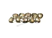 10 CZ Cubic Zirconia Flat Briolette Beads 6x6mm Smoky Brown #64308