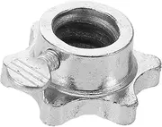 Parliky Universal Dumbbell Locking Nut by Xx 25MM Steel Barbell Nut Collars Dumbbell Screw Nuts for Home Gym Barbell Fixing Parts