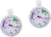 Happyyami 2pcs Easy Install Freezer Thermometer Household Dial Gauge Australian Refrigeration Temperature Indicator