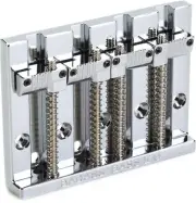 Leo Quan Badass II 4-String High-mass Bass Bridge - Chrome (5-pack) Bundle