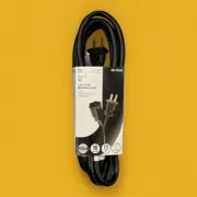 Utilitech WorkShop 8ft 16 Gauge 2-Prong Black Light Duty Extension Cord {Z}