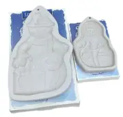 Longaberger Baskets Pottery Snowball and Chilly Cookie Molds