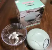 Multifunction Manual Stainless Steel Garlic Crusher Mincer And Chopper: Green