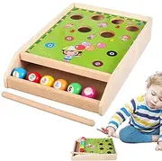 Small Pool Table for Kids - Parent-Child Interaction Sports Game - Billiards Tables for Room Tabletop Pool Sturdy Wooden Design for All Ages