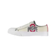 Ohio State Buckeyes Women's FOCO Cream Low Top Canvas Shoes Women's Size 7