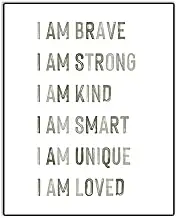 SWITHOM Affirmations Art Print for Kids, Classroom Wall Art, Kid Room Decor, Educational Posters, Inspirational Quotes Wall Decor Poster for Nursery Kids Boy Teen Bedroom Playroom, 8X10 inch Unframed