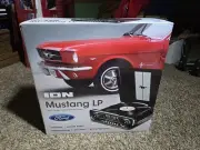 ION Mustang LP 4-in-1 Car Styled AM/FM Stereo Turntable Music System ~ Black NEW