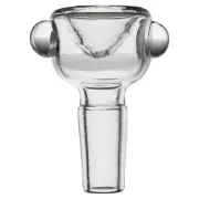 Clear Pyrex Lab Glass Slide Bubble Bowl 14mm 18mm Fitting Tobacco Hookah Bong