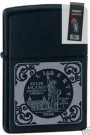 Zippo 6355 statue of liberty ellis Discontinued Lighter + FLINT PACK