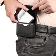 Phone Holster for Belt Compatible with Samsung Galaxy Z Flip 3,Z Flip3 5G, Z Flip 2 Rugged Nylon Cell Phone Belt Holster,Compatible with Motorola razr 5G Holster Pouch Case,Belt Clip Holster Pouch Cas