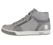 SPARCO Herren Sneaker Leon Echtleder Schnürboots Schuhe Schuhe grau NEU