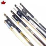 4 different materials new light carbon fiber 4/4 violin fiddle bow copper part