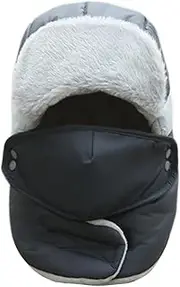 [ノーブランド品] WINTER TRAPPER HAT - Heavy Duty Insulated Thermal Hat, Unisex Windproof Hat with Ear Flap, Comfortable Ear Protection Winter Sports Face Protection Hat for Winter Activities, Outdoor Adventures, gray