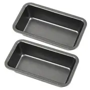2Pcs Bread Pans for Baking Nonstick Carbon Steel Loaf Pan Toast Mold