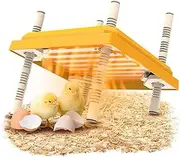 Brooder Heater for Chicks, 10" x 10" for 15 Chicks Heating Plate with Adjustable Height and Angle 15W Chicken Brooder Warm Like Mother Hen