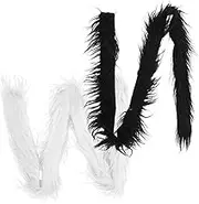 Levemolo Faux Fur Fabric Strips 2pcs Fox Mask Decorations Craft Trim for Diy Projects