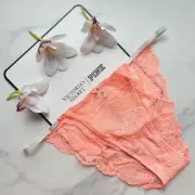 Victoria's Secret Dream Angels Lace & Mesh Detail String Bikini Panty Neon
