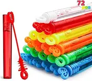 JOYIN 72-Piece Mini Bubble Wands Bulk, Summer Toy, Party Favor, Birthdays, Photo Prop Decorations, Gift, Circle & Heart Shapes for Kids