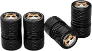 Car Valve Cap - Tire Air Caps, Stem Cap Covers | 4 Tire Valve Stem Cap Covers, Tyre Air Valve Cap, Cat Tire Caps, Leak-Proof Aluminum Alloy Tire Air Cap for Motorcycle, Car, Bikes, Trucks