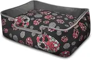 P.L.A.Y Pet Lifestyle & You PY3009ALF Lounge Bed Skulls and Roses, Large