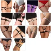 Elastic Thigh Garter Belts,Adjustable Elastic Leg Garters Leg Rings for Womens