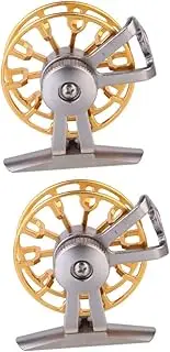 Fly Fishing Reel Fly Fishing Accessories Fishing Gear Fly Reel Saltwater Fishing Reel Fishing Kit Fishing Rods Reel Handle Fishing Wheel Fishing Rod and Silver
