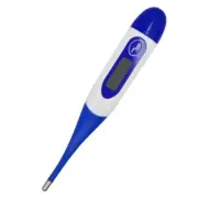 Waterproof Pet Thermometer with Bendable Probe Easy to Read Digital Thermometer