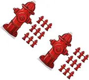 Gatuida 2sets Pet Training Toilet Accessory Realistic Fire Hydrant Indoor Dog Potty Puppy Urine Column 10pcs*2