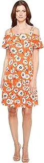 [Adrianna Papell] Women's Floral Cold Shoulder Dress