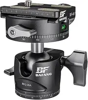 Panorama Ball Head Tripod Head 360° Rotatable Tripod Head with Quick Release Plate 1/4 Inch Screw for Tripod, Monopod, Cameras, Maximum Load 8 kg
