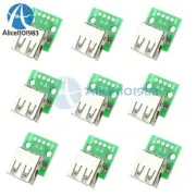 100PCS Type A Female USB To DIP 2.54MM PCB Board Adapter Converter For Arduino