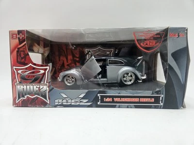 New Maisto G-Ridez 1:24 Scale Volkswagen Beetle V Bugz Black Silver