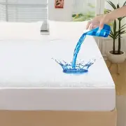 100% Waterproof Queen Mattress Protector, Noiseless Fitted Sheet Mattress Pad...
