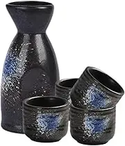 Alipis 1Set Japanese Style Sake Pot Set Creative Rice Wine Container Decorative Wine Cups Elegant Sake Serving Set for Home Use Present for Wine Lovers