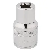 Draper Inverted Torx Star Socket, 1/2" Sq Dr E12 Chrome 34274