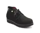 Lucrezia B. 227 Black Suede Lace-Up Super-Light Ankle Boots 36 / US 6