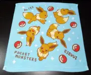 [Japan Edition] Pokemon Eevee Eievui Wash Cloth Face Washer 34x35cm Cotton (New)