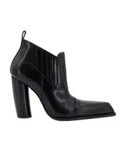 Off-White Pointed Toe Ankle Boots 35,36,39 Black
